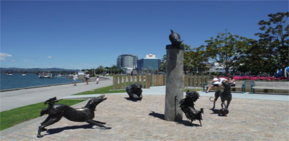 Hairy Maclary & Friends Tauranga Waterfront Sculpture